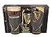 Guinness - Juego de 2 vasos de 500 ml con diseño de logotipo de arpa en relieve