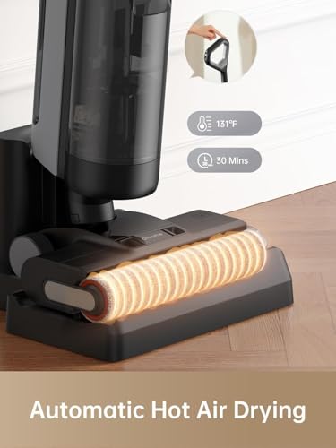 Image of DREAME H12 Dual Smart Wet Dry Upright Vacuum, Floor Cleaner Mop Combo 4-in-1 Cordless Stick Vacuum for Multi-Surface, One-Step Self Cleaning with Hot Air Drying