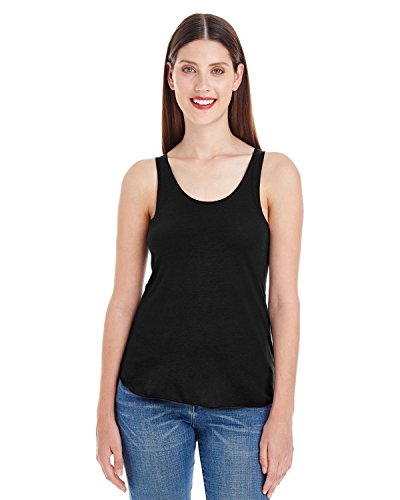 American Apparel Ladies' Poly-Cotton Racerback Tank - Black - M
