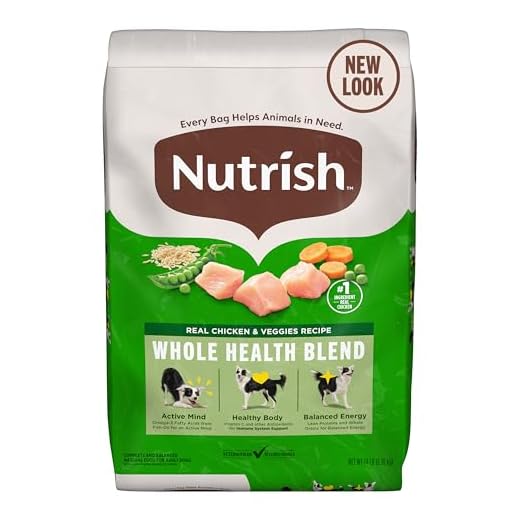 Nutrish Real Chicken & Veggies Recipe Whole Health Blend Dry Dog Food, 14 lb. Bag, Packaging May Vary (Rachael Ray)