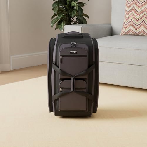 Wrangler Rolling Duffel, Charcoal Grey, 30" Large by Wrangler - Image 2