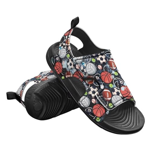 Nylon buckle Kids Sandals for Boys Cartoon Print Suitable for Outdoor Play Walking Shoes2