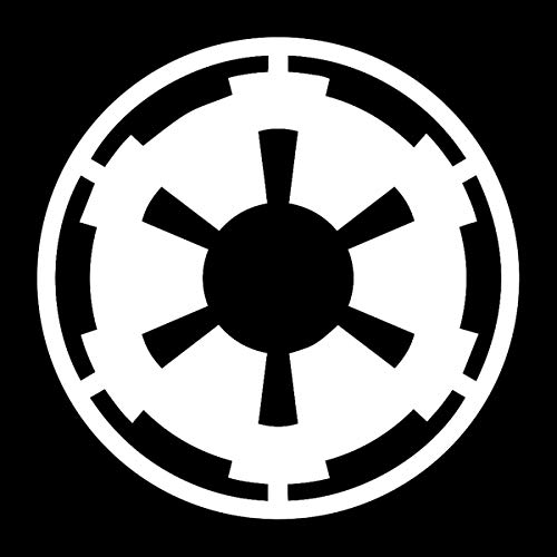 Image of EvolveFISH SW Imperial Galactic Empire Weatherproof Vinyl Decal - [White][5 inch]