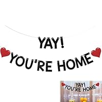 Welcome Home Banner, Welcome Home Decorations, Welcome Home Sign, WelcomeHome Banner Decorations Family Theme Party for Homecoming Returning, HomeDecor, Housewarming Gifts, Welcome Decorations (A)