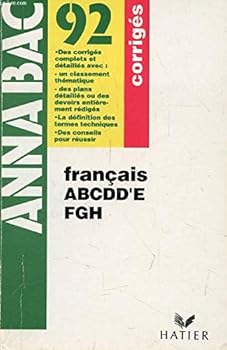 Hardcover Français corriges annabac 1992 053097 Book
