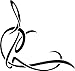Produktbild PEMA INDIGOS UG - Wandtattoo Wandsticker Wandaufkleber Aufkleber e407 hübsches Tribal Ranke Pflanze Blume Blüte Blatt 40x37 cm - schwarz