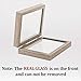 AEVETE 5x7 Double Picture Frames Hinged Wood Folding Picture Frames Vertically Display, Real Glass Front