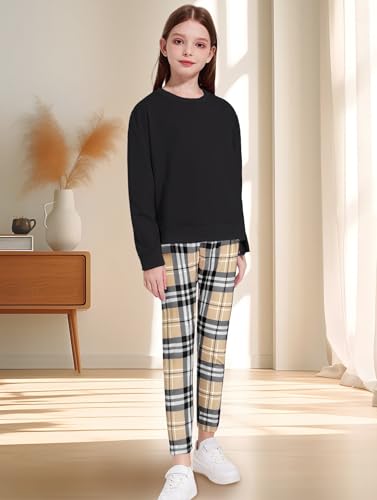 Girl Clothes Sweatshirt Pullover Leggings Tracksuits Outfit 2PC Girls Clothes Size 6-142