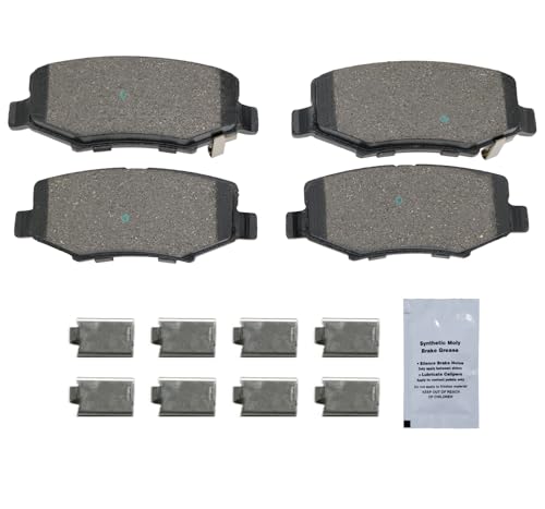 Image of HUSCH D1274 Rear Ceramic Brake Pads Kit Fit For Dodge Nitro 2007-2011, For Jeep Liberty 2008-2012, For Wrangler 2007-2017, For Wrangler JK 2018