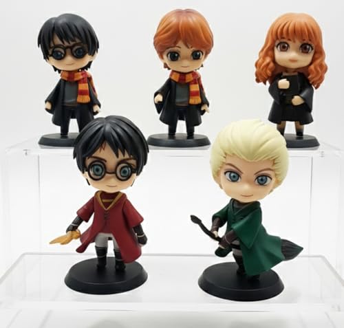 Image of Harry Potter Action Figure Set of 5 Wizard Collectible Collectibless | PVC Anime Action Figures for Fans & Fans - Harry Potter Set - 5 PCS