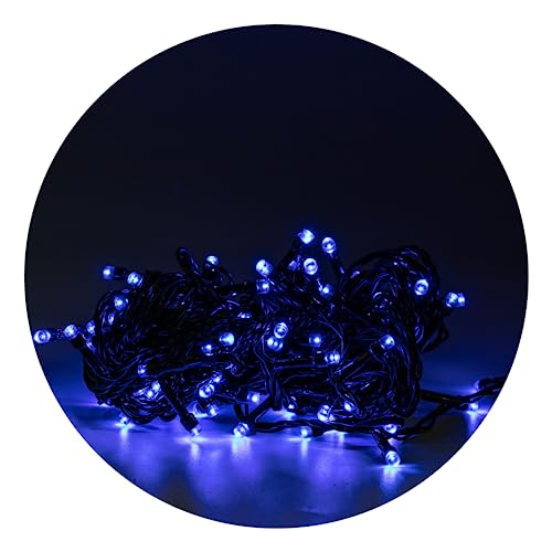 Cordão Pisca Haiz Led Azul 8 Mts Enfeites (220)