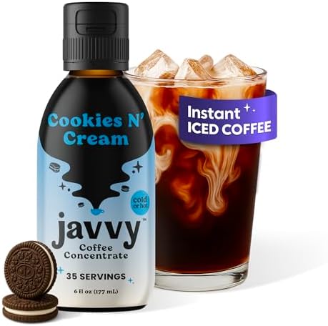 Javvy Cold Brew Coffee Concentrate Instant Coffee, Cookies N’ Cream