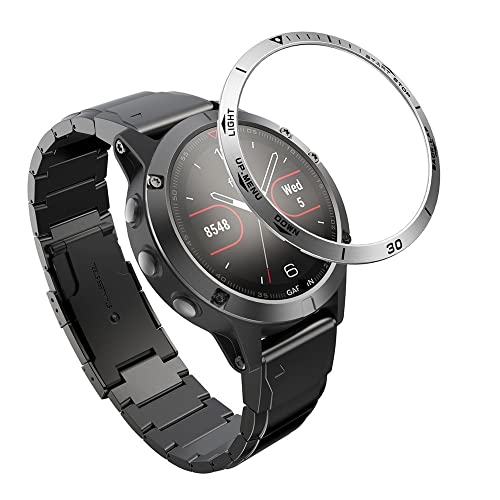 Anneau adhésif anti-rayures montre Garmin Fenix 6X Pro acier inoxydable métal