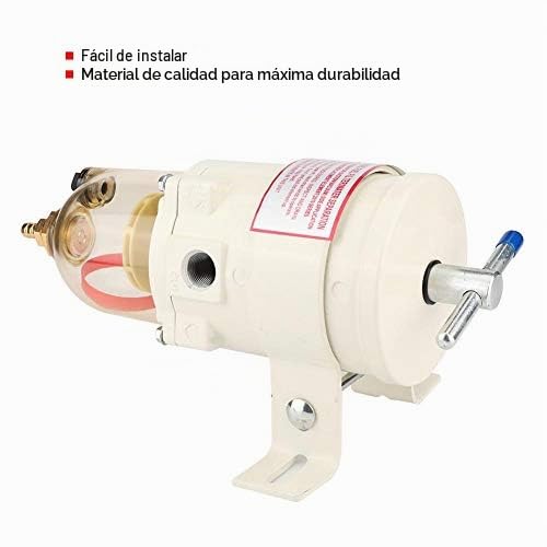 Filtro de combustible/separador de agua, separador de agua y aceite de acero inoxidable 500FG Reemplazo del filtro de combustible Accesorio modificado para cami¨®n de barco