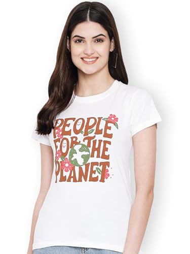 Image of Style Go Women's /Girls Cotton Regular Fit Graphic Stylish Printed Short Sleeves Casual T-Shirt || Trends & Stylish (Pack 2)