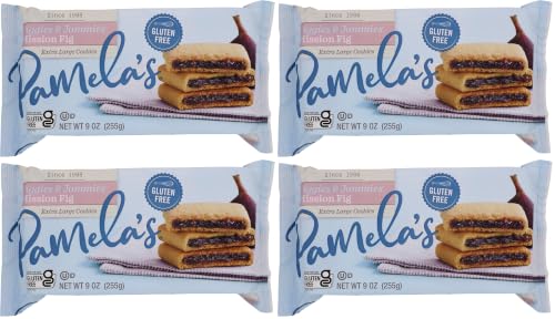 Pamela's Products Gluten Free Figgies and Jammies Cookies, Mission Fig, 9 Oz (Pack of 4) image 3