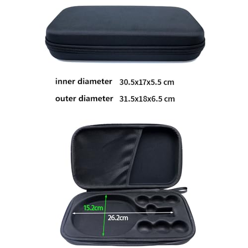 Table Tennis Bat Case Hard Shell Ping Pong Paddle Case Padel Racket Bag Storage Box Table Tennis Racket Cover Carrying Bag for Table Tennis Bat Cover(Case Only) - Image 3