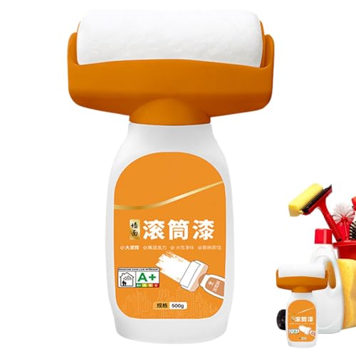 Rouleau à pinceau, revêtement solide, pour peinture au latex, portable, type d'émulsion d'eau, réparation murale, pâte de décontamination pour chambre à coucher, salle à manger, salon