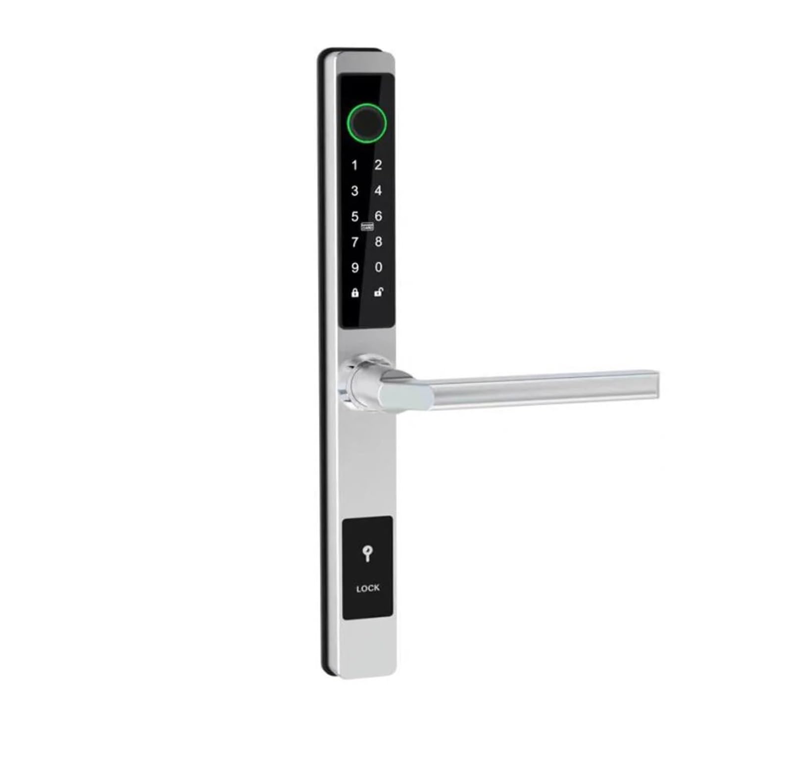 TTLock - Cerradura inteligente de aluminio para puerta corredera con contraseña de diseño delgado
