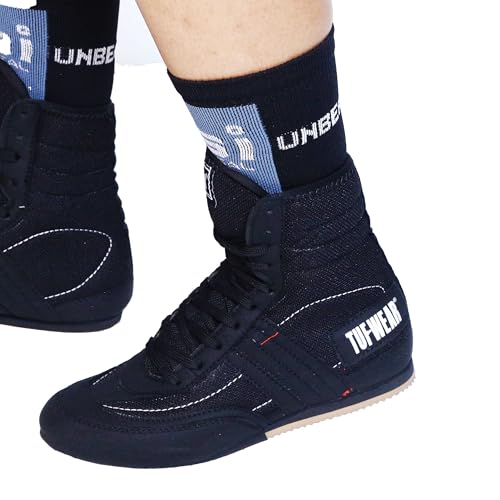 Image of USI Universal Boxing Shoes, 701S Shuffle Boxing Boots, Boxing Shoes for Men & Women, Mesh & Nubuck PU Upper, Strong Rubber Grip Sole (Size 6)
