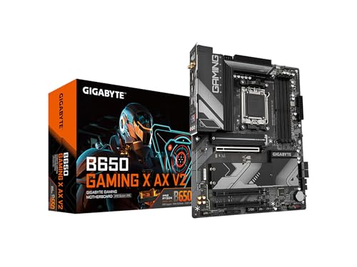 GIGABYTE B650 Gaming X AX V2 (rev. 1.0) AM5 LGA 1718 AMD B650 ATX DDR5, Triple M.2, PCIe 5.0, USB 3.2 Gen2x2 Type-C, AMD Wi-Fi 6E, Realtek 2.5GbE LAN
