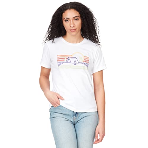 MARMOT Women's Bivouac Short Sleeve Tee Shirt, White 080, Me