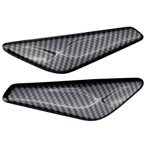 Front Fender Carbon Fiber Trim Finisher for Left Driver & Right Passenger Side Fender Compatible with BMW X3 F25 X4 F26 2011 2012 2013 2014 2015 2016 2017 51117338569 51117338570