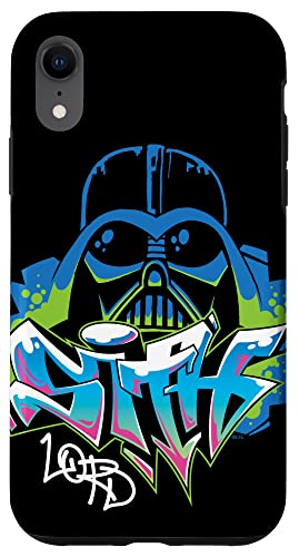 Coque iPhone XR Star Wars motif Sith Lord graffiti finition premium haute résistance