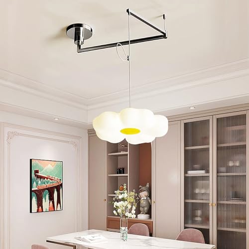 Lustre à bras long pliable pour illuminer une grande table de salle à manger