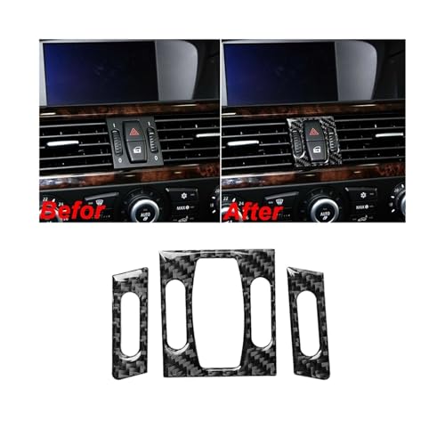 Autocollant carbone pour ventilation centrale BMW E60 E61 accessoires Série 5 2005