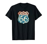 Vintage Route 66 Gas Station Road Sign T-Shirt