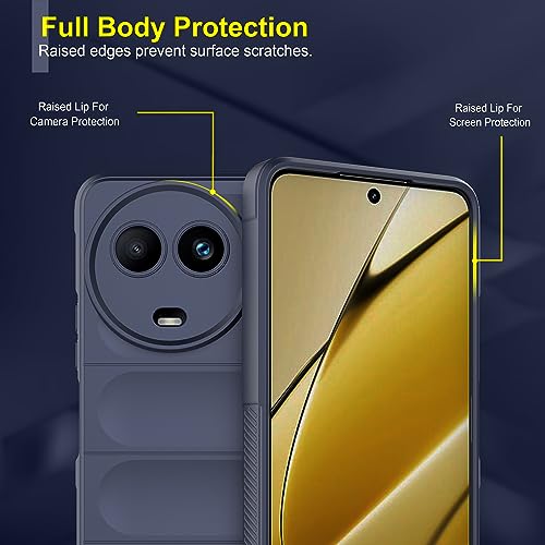 Image of Zapcase Back Case Cover for Realme Narzo 60X 5G | Compatible for Realme Narzo 60X 5G Back Cover | Liquid Silicon Magic Case with Camera Protection | Sapphire