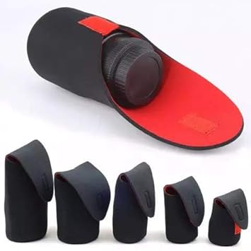 Desi Rang 1 pcs Camera Lens Protector Case Cover Bag Pouch Neoprene Waterproof DSLR Size : S
