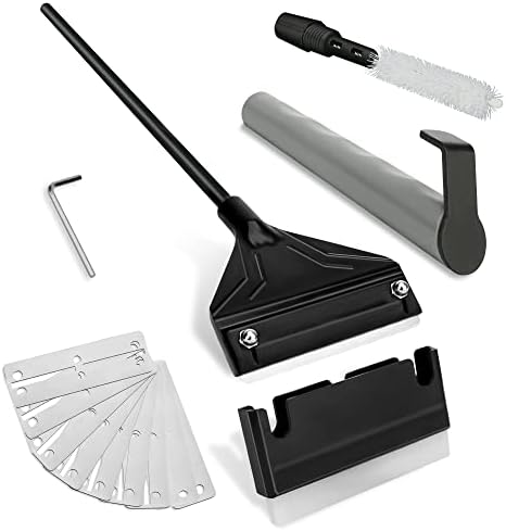 NEPTONION 16.5’’ Professional Algae Scraper, Aquarium Blade Cleaner with 10 Pcs Replaceable Blades Stubborn Algae, Suitable for Water Tank Size Under 28 Gallons