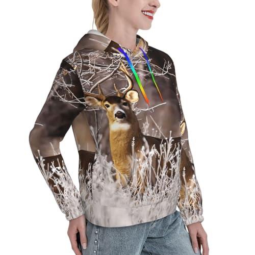 Sweat à capuche femme EdWal Free pull ajusté de style authentique