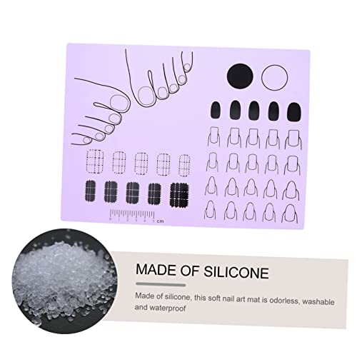 FRCOLOR Almofada De Manicure De Silicone Ferramentas De Manicure Ferramentas De Unhas Tapete De Mani