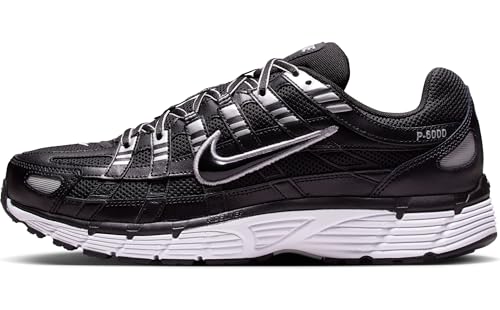 Nike P-6000 Men's Shoes (CD6404-026, Black/White/Metallic Silver/Black)