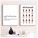 Produktbild CAPTIVATE HEART Druck auf leinwand 2x50x70cm kein Rahmen Nail Manicure Print Geschenk für ihre Nagelformen Makeup Poster Nageltechniker Definition Beauty Salon Decor