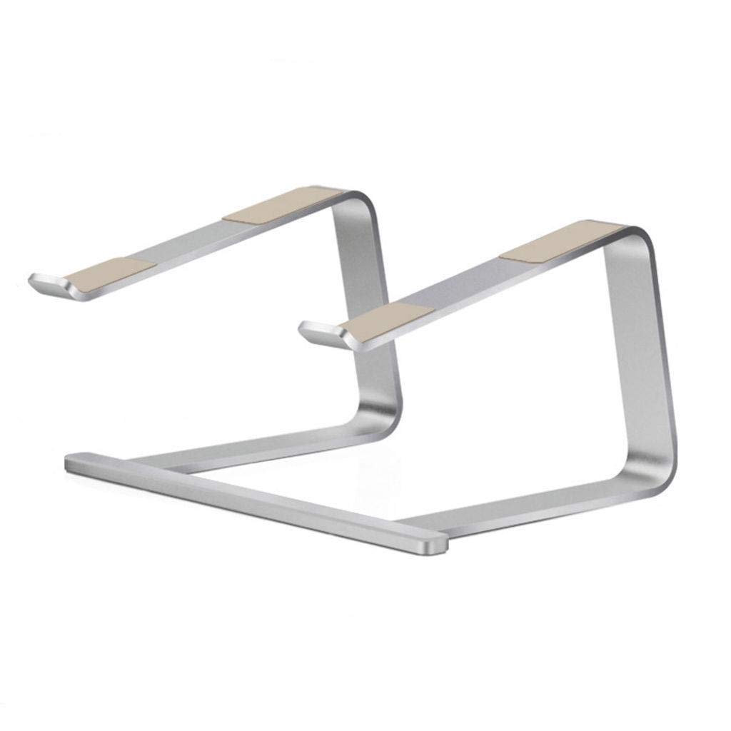Supporto per Laptop, Rialzo per Computer in Alluminio Supporto per Laptop ergonomico Regolabile Staccabile per Il Raffreddamento ventilato Adatto per Notebook Tablet-Argento