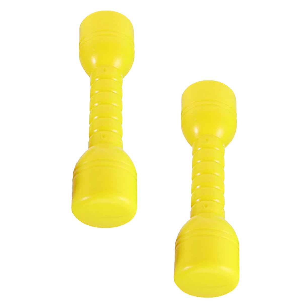 GALPADA 2pcs Children Plastic Dumbbells for Kindergarten Exercise Small Lightweight Barbells Ergonomic Grip for Morning Fitness Activities