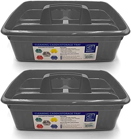 Cleaning Caddy Kitchen Products Plastic Cleaner Tool Tote Storage Box Organiser with Handle Basket Product Cleaners Bucket Multi Compartment Boxes Equipment Shopping Handles for Housekeeping Carrier