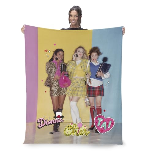 Northwest Paramount Clueless Dionne Cher Tai Silk Touch Throw Blanket, Cozy for All Seasons, Lightweight for Couch, Sofa, Boys Girls Bedding, 50x60 Inches