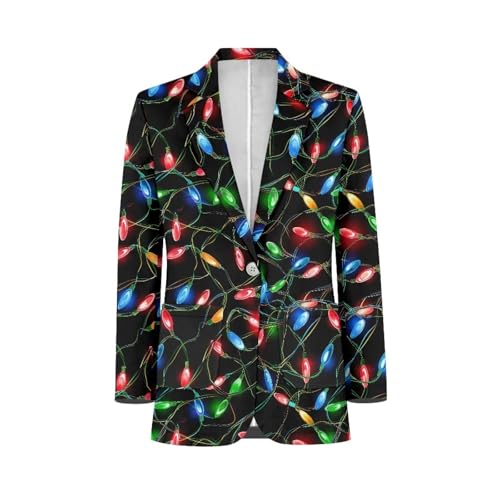 POLERO Women's Long Sleeve Blazer Cute Open Front Cardigan Office Work Suit Jackets with Pockets