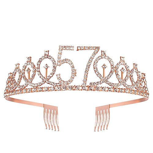 Regalos de 57 cumpleaños para mujer conjunto tiara banda 2