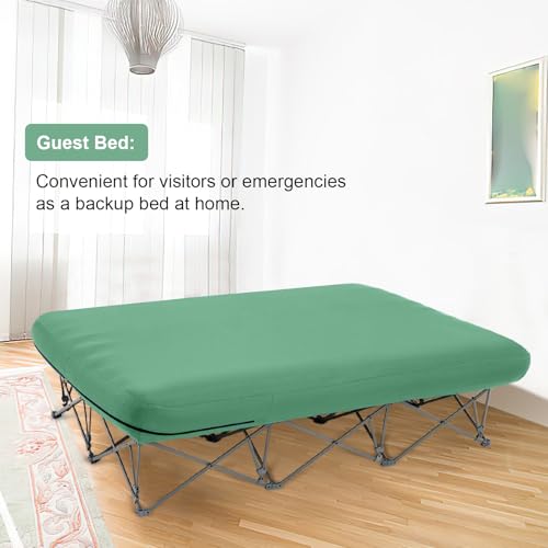Image of KAMPKEEPER Camping Cot,Camping Cots for Adults,Folding Camping Cot with Inflatable Air Mattress and Carry Bag,for Outdoor Travel Camp Beach Vacation (not Included The Airpump)