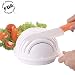 Salad Maker in 60s , Salad Cutter Chopper Bowl, Vegetable Slicer and Spinner, Made of High Grade Food ABS, Save Time Easy to Clean and Storage