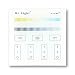 Produktbild 2,4G 4-Zonen LED CCT Funk-Touch-Panel B2 (Batterie) Wireless Smart Wandmontage Controller DC 3V 2x AAA RF