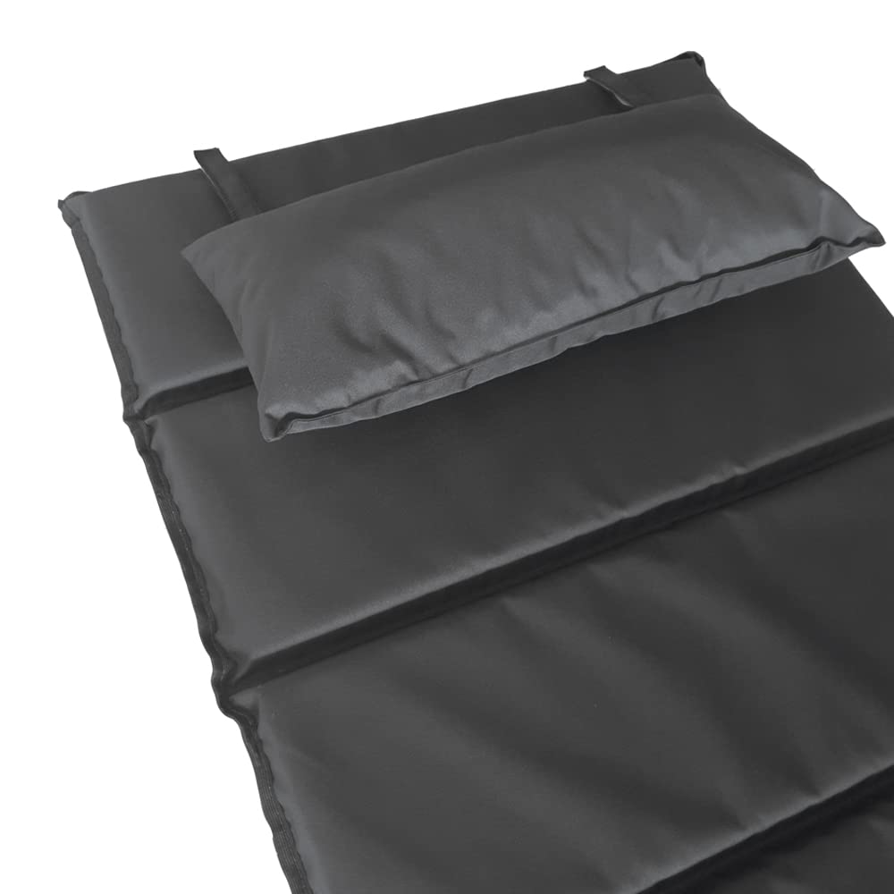 Home Deluxe - Polsterauflagen Taiga - 1x Auflage,Farbe: Anthrazit, ca. 190 x 60 x 4 cm I Sitzkissen, Polster, Auflagen