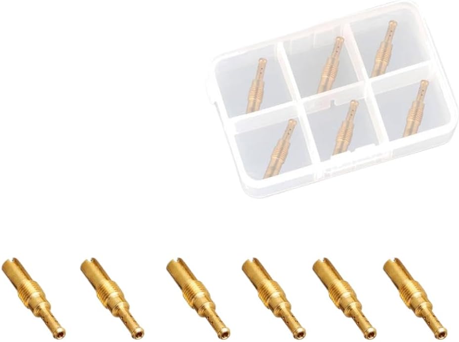 6 Or 10 Piece Motorcycle Carburetor Slow Jet Kit M5 M6 Injector Nozzle Jets Compatible with PE FCR Carburetor Motocross Dirt Bike ATV(Choose Any 10pcs)