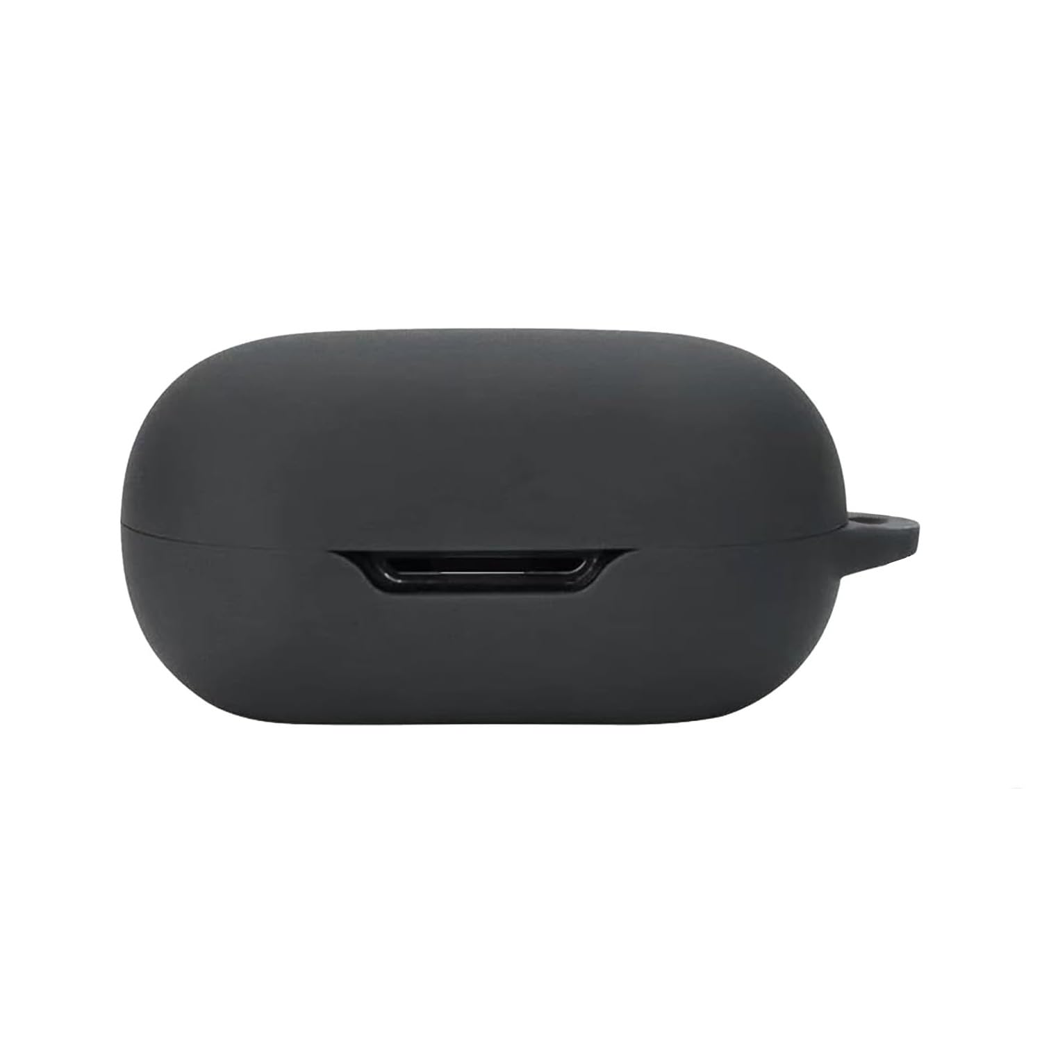 Silicone Case for TOZO Golden X1, Shockproof Protective Earbuds Cover with Carabiner Accessories(Black)